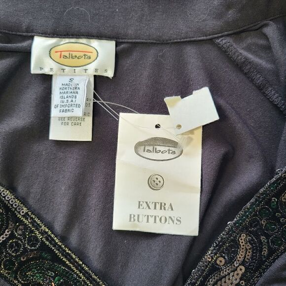 Talbots Black Fancy Top  - Picture 12 of 12